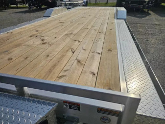 New 2025 102X24 ALUMINUM FULL TILT CAR HAULER SXS UTV H AND H Car Hauler