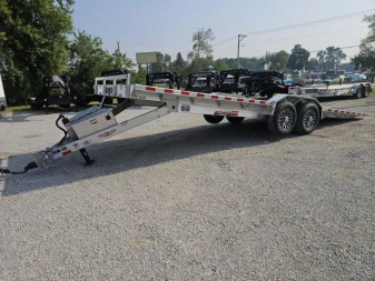 New 2025 102X24 ALUMINUM FULL TILT CAR HAULER SXS UTV H AND H Car Hauler