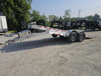 New 2025 82X20 ALUMINUM ELECTRIC TILT SPEED LOADER CAR SXS UTV HAULER H AND H Car Hauler