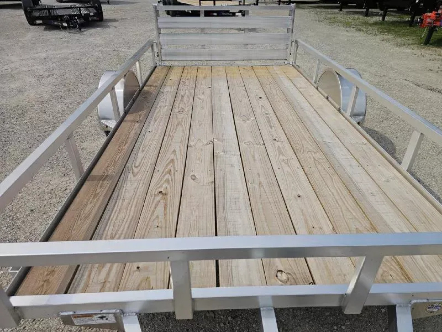 New 2025 ALUMINUM 76" X12' RAIL SIDE UTILITY TRAILER Utility Trailer