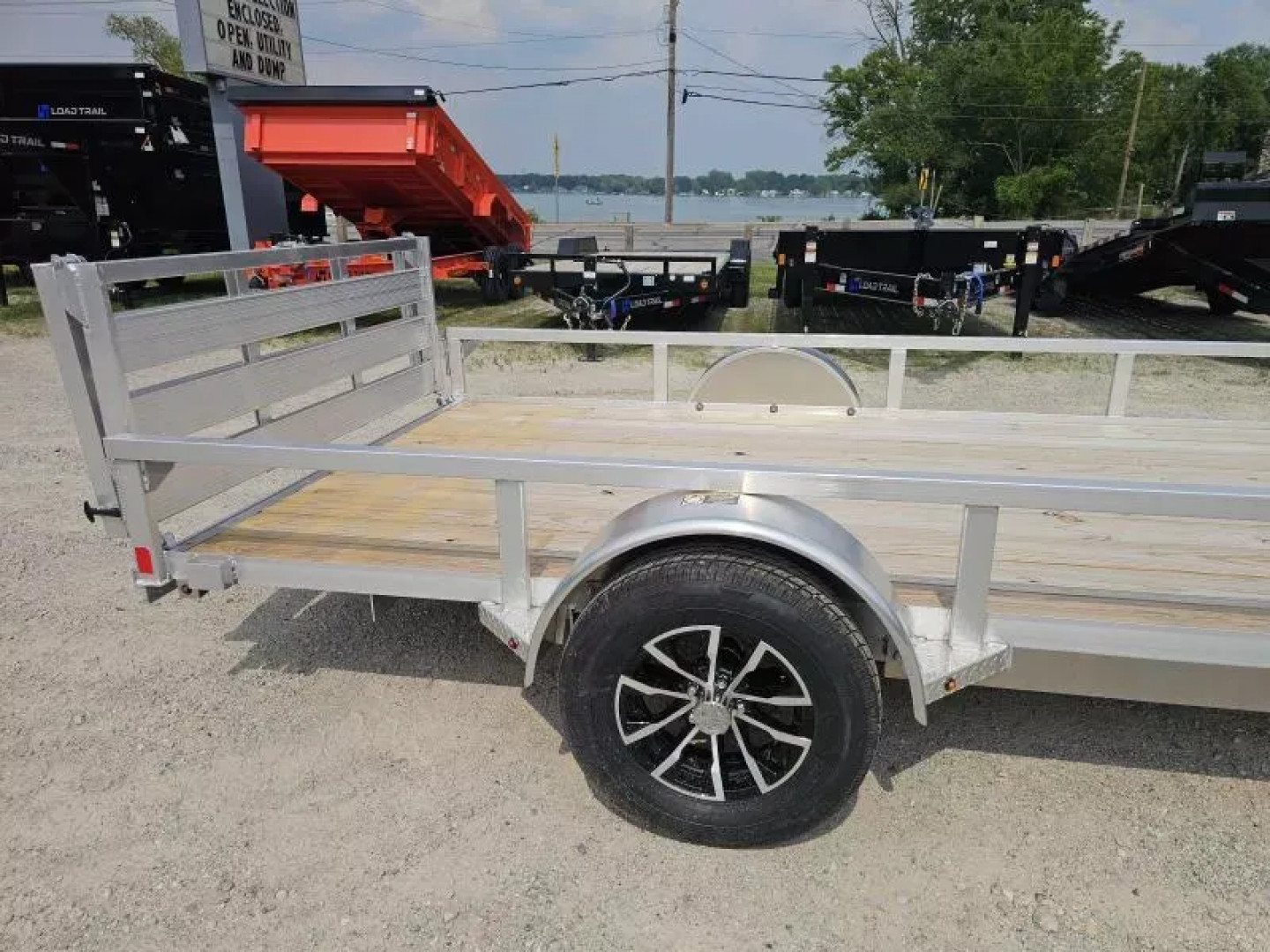 New 2025 ALUMINUM 76" X12' RAIL SIDE UTILITY TRAILER Utility Trailer