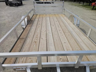 New 2025 ALUMINUM 76" X12' RAIL SIDE UTILITY TRAILER Utility Trailer