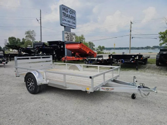 New 2025 ALUMINUM 76  X12' RAIL SIDE UTILITY TRAILER Utility Trailer