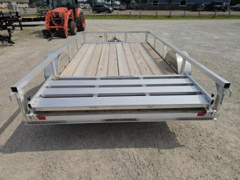 New 2025 ALUMINUM 76" X12' RAIL SIDE UTILITY TRAILER Utility Trailer