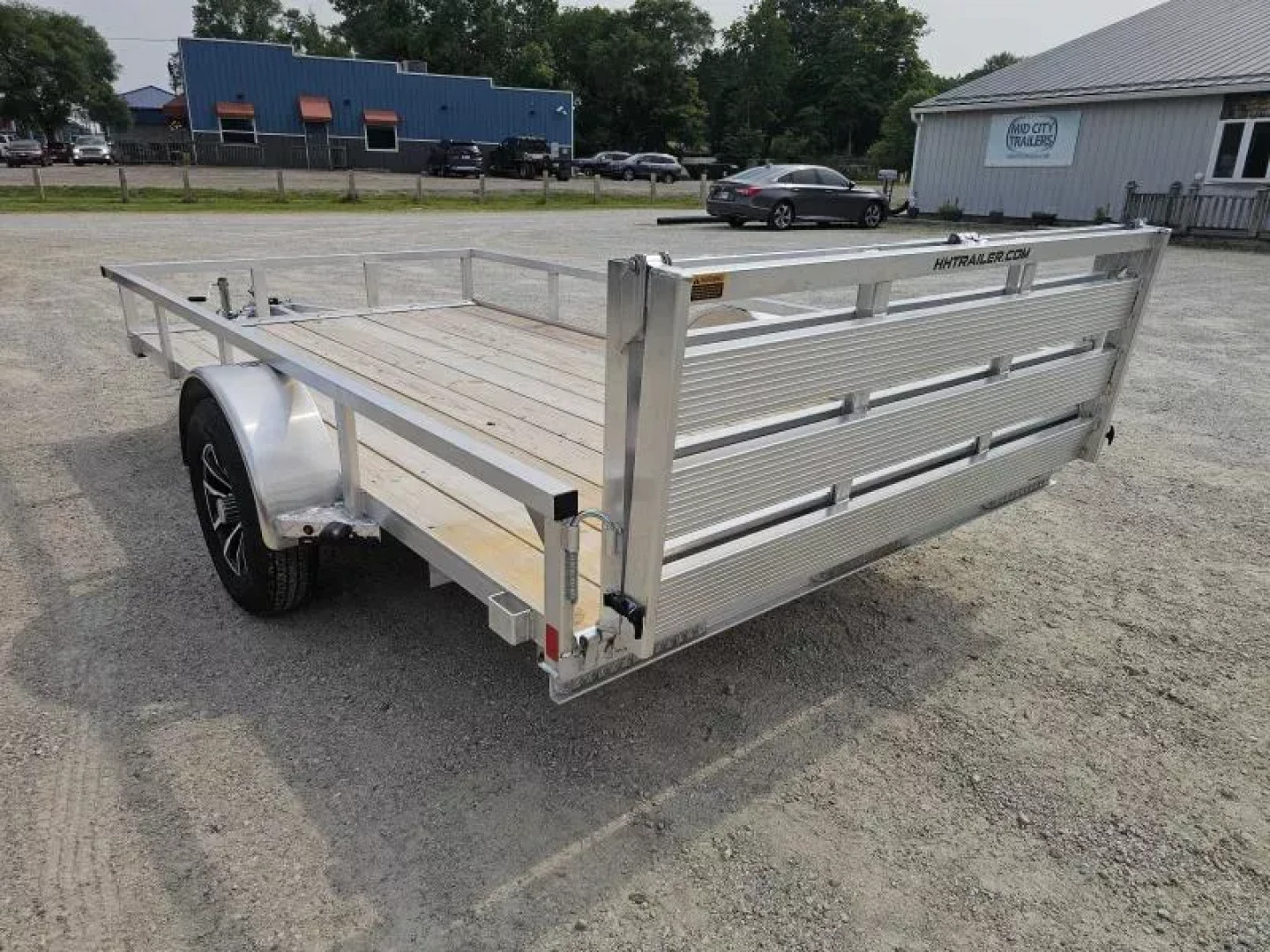 New 2025 ALUMINUM 76" X12' RAIL SIDE UTILITY TRAILER Utility Trailer