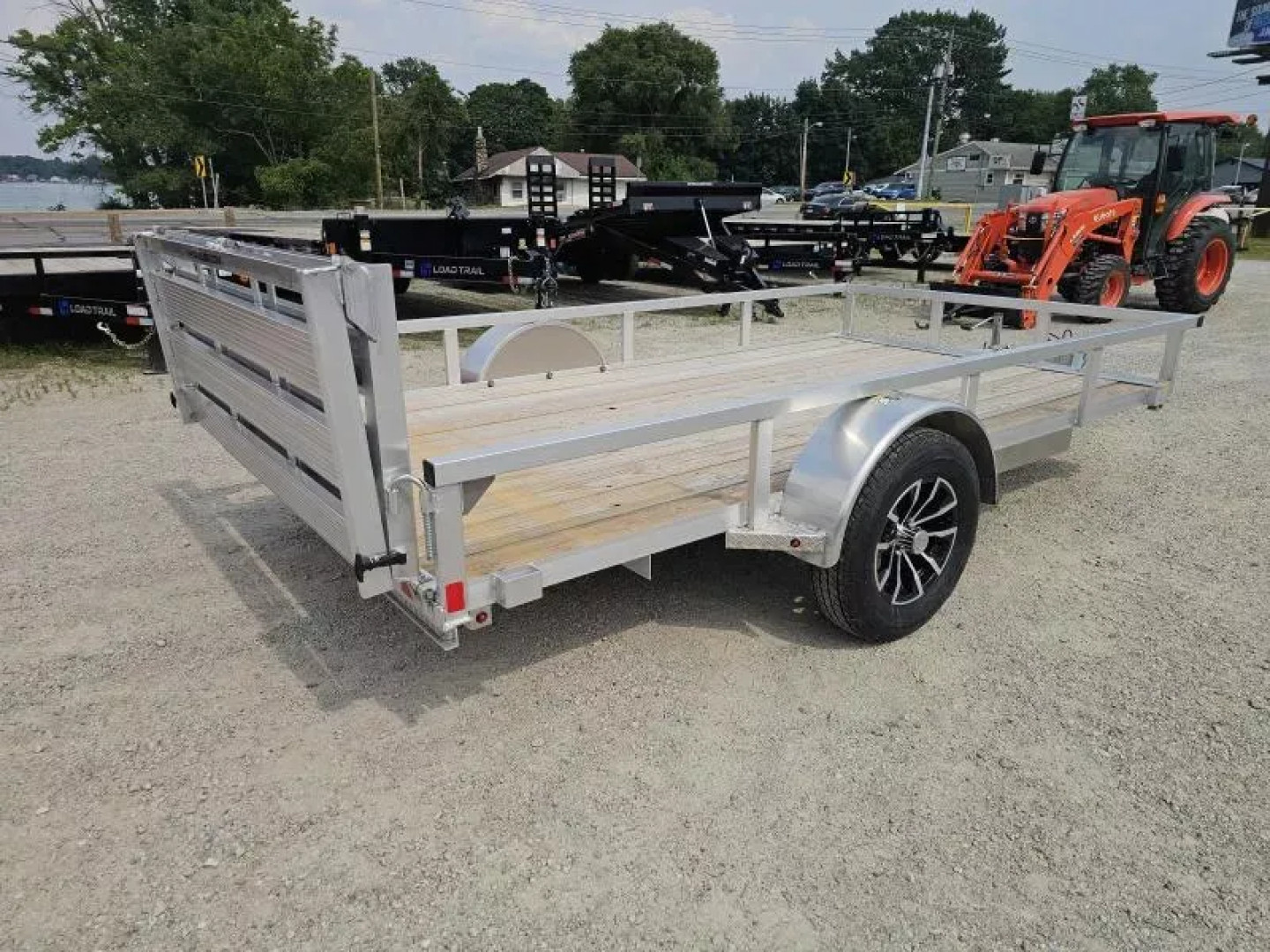 New 2025 ALUMINUM 76" X12' RAIL SIDE UTILITY TRAILER Utility Trailer