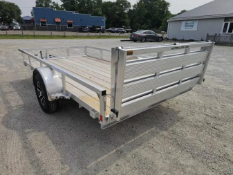 New 2025 ALUMINUM 76" X12' RAIL SIDE UTILITY TRAILER Utility Trailer