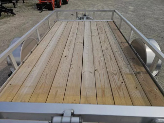 New 2025 ALUMINUM 76" X12' RAIL SIDE UTILITY TRAILER Utility Trailer