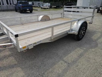 New 2025 ALUMINUM 76" X12' RAIL SIDE UTILITY TRAILER Utility Trailer