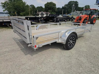 New 2025 ALUMINUM 76" X12' RAIL SIDE UTILITY TRAILER Utility Trailer