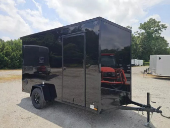 New 2026 US Cargo 6X12 7' TALL RAMP DOOR 080 POLYCORE SCREWLESS BLACKOUT Cargo / Enclosed Trailer