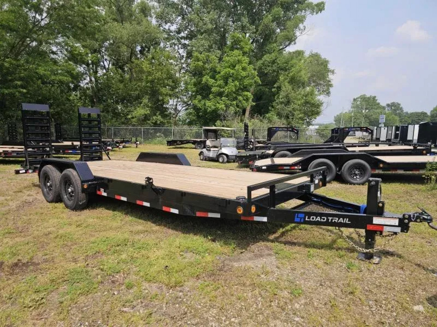 New 2025 BRAND NEW 83" x 22' LOAD TRAIL Tandem Axle Carhauler EQUIPMENT TRAILER 14K GVWR