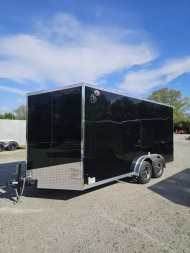 New 2025 US Cargo 7.5X16 7' TALL 080 POLYCOR SCREWLESS ALUMINUM WHEELS SXS UTV GOLF CART ATV Cargo / Enclosed Trailer