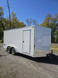 New 2025 US Cargo 7.5X16 7' TALL 080 POLYCOR SCREWLESS ALUMINUM WHEELS SXS UTV GOLF CART ATV Cargo / Enclosed Trailer