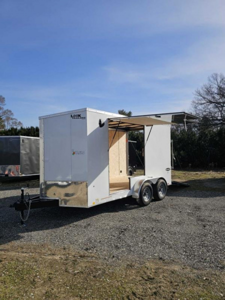 New 2025 Look Trailers SCREWLESS 7x14 7' INSIDE 80  REAR OPENING ESCAPE DOOR SXS UTV GOLF CART 5200LB AXLES Cargo / Enclosed Trailer