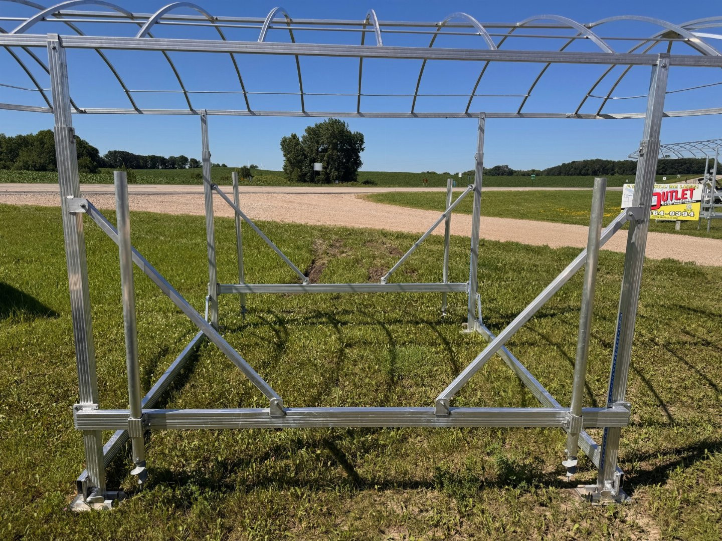 New JB LUND FREE-STANDING FRAME w/24' x 120" FABRIC CANOPY