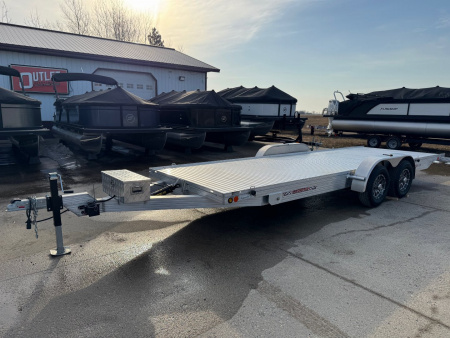 New 2025 78"x22' SLEDBED HYDRAULIC TILT ALUMINUM TANDEM UTILITY TRAILER by JB LUND **FREE TIEDOWN KIT**