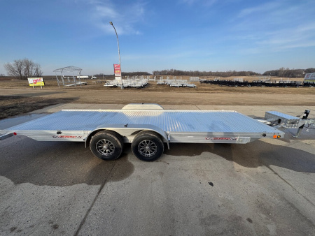 New 2025 78"x22' SLEDBED HYDRAULIC TILT ALUMINUM TANDEM UTILITY TRAILER by JB LUND **FREE TIEDOWN KIT**