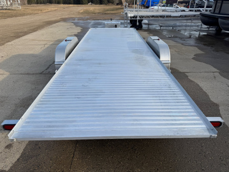 New 2025 78"x22' SLEDBED HYDRAULIC TILT ALUMINUM TANDEM UTILITY TRAILER by JB LUND **FREE TIEDOWN KIT**