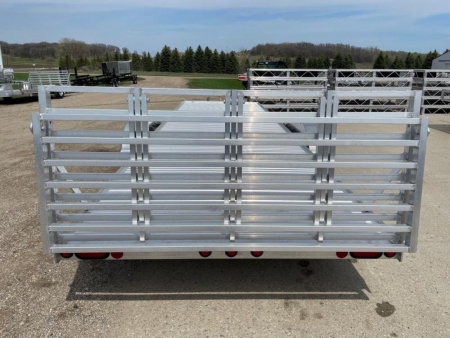 New 2026 78"x22' SLEDBED ALUMINUM TANDEM UTILITY TRAILER by JB LUND **FREE TIEDOWN KIT**