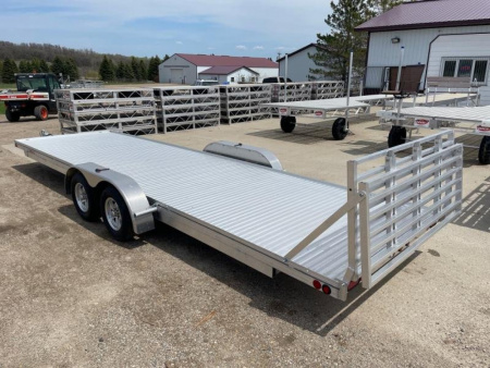 New 2026 78"x22' SLEDBED ALUMINUM TANDEM UTILITY TRAILER by JB LUND **FREE TIEDOWN KIT**