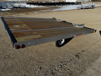 New 2025 10' TILT SLEDBED 2-PLACE SNOWMOBILE TRAILER by JB LUND