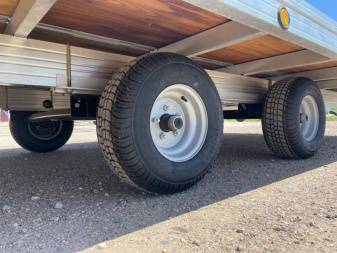New 2025 20' V-FRONT SLEDBED 4-PLACE TANDEM AXLE SNOWMOBILE TRAILER by JB LUND