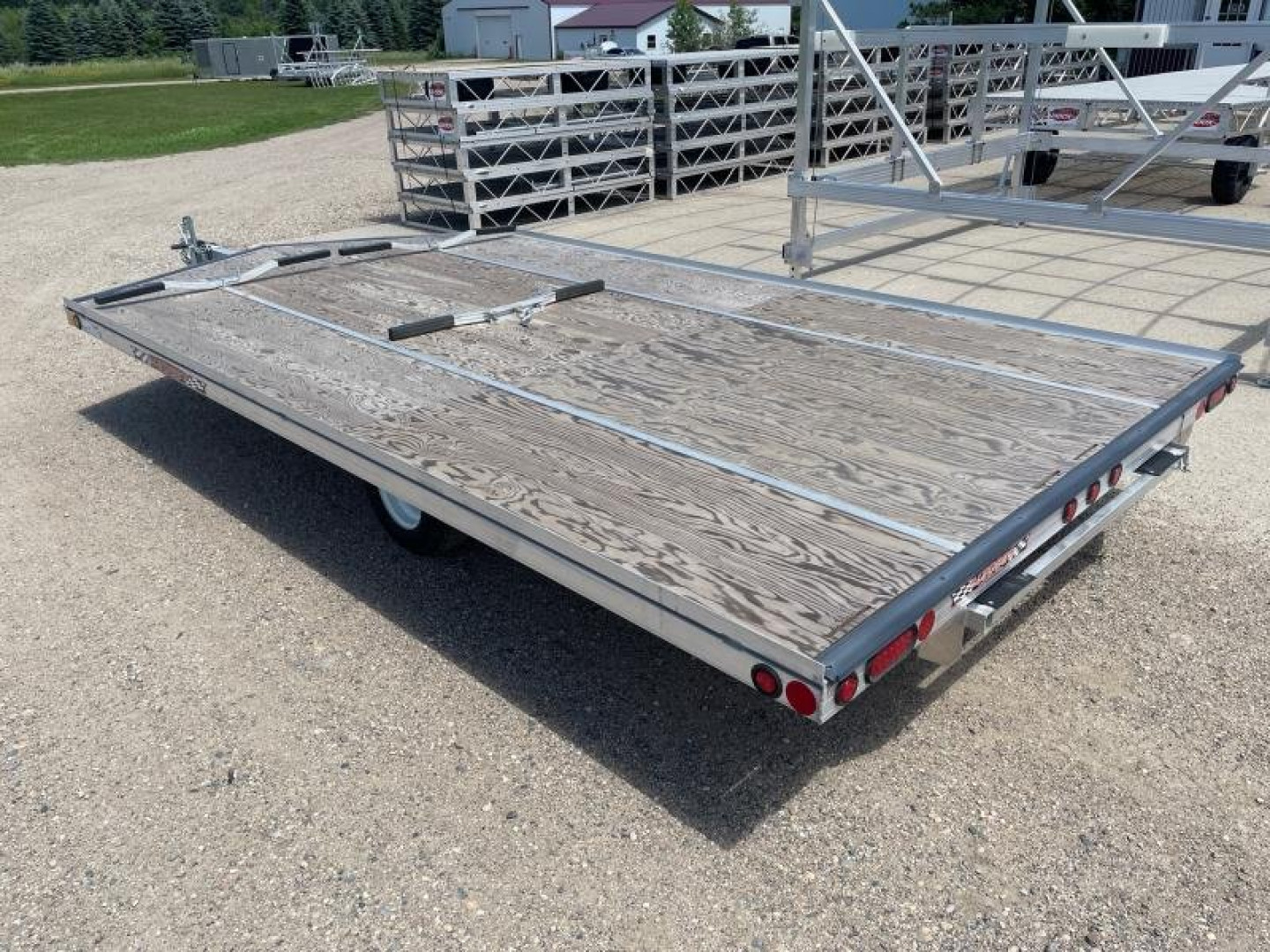 New 2025 14' V-FRONT SLEDBED 3-PLACE SNOWMOBILE TRAILER by JB LUND