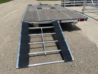 New 2025 14' V-FRONT SLEDBED 3-PLACE SNOWMOBILE TRAILER by JB LUND