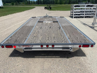 New 2025 14' V-FRONT SLEDBED 3-PLACE SNOWMOBILE TRAILER by JB LUND