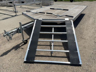 New 2025 14' V-FRONT SLEDBED 3-PLACE SNOWMOBILE TRAILER by JB LUND