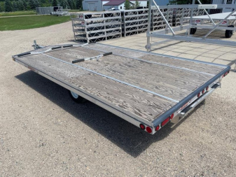 New 2025 14' V-FRONT SLEDBED 3-PLACE SNOWMOBILE TRAILER by JB LUND