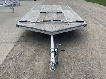 New 2025 14' V-FRONT SLEDBED 3-PLACE SNOWMOBILE TRAILER by JB LUND