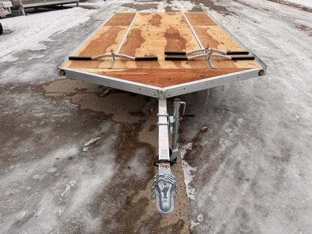 New 2026 14' V-FRONT SLEDBED 3-PLACE SNOWMOBILE TRAILER by JB LUND