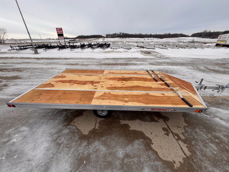 New 2026 14' V-FRONT SLEDBED 3-PLACE SNOWMOBILE TRAILER by JB LUND