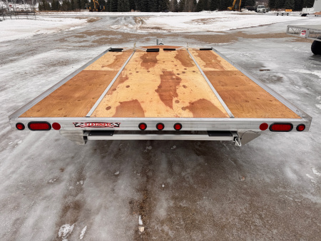 New 2026 14' V-FRONT SLEDBED 3-PLACE SNOWMOBILE TRAILER by JB LUND