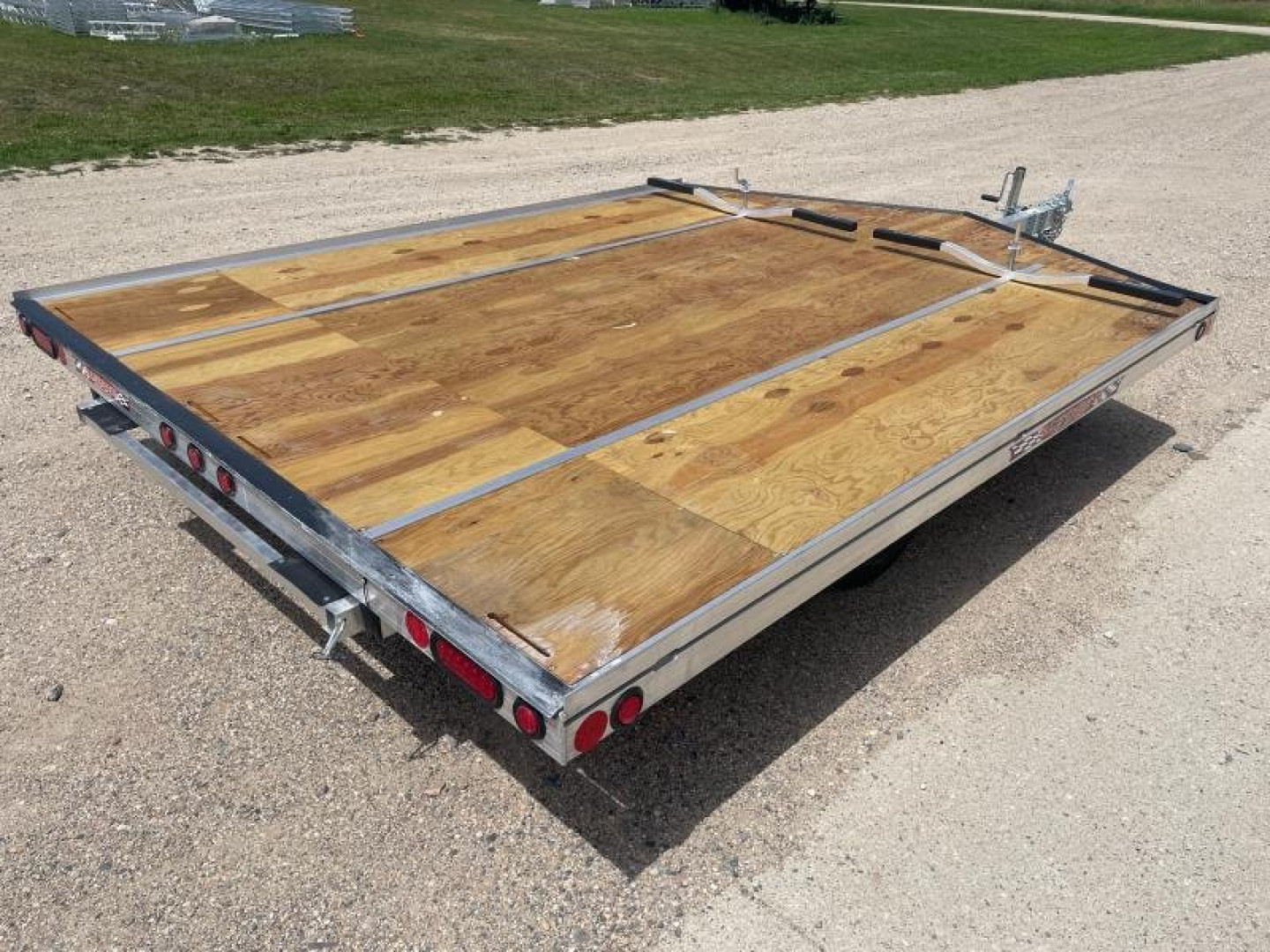New 2026 10' V-FRONT SLEDBED 2-PLACE SNOWMOBILE TRAILER by JB LUND