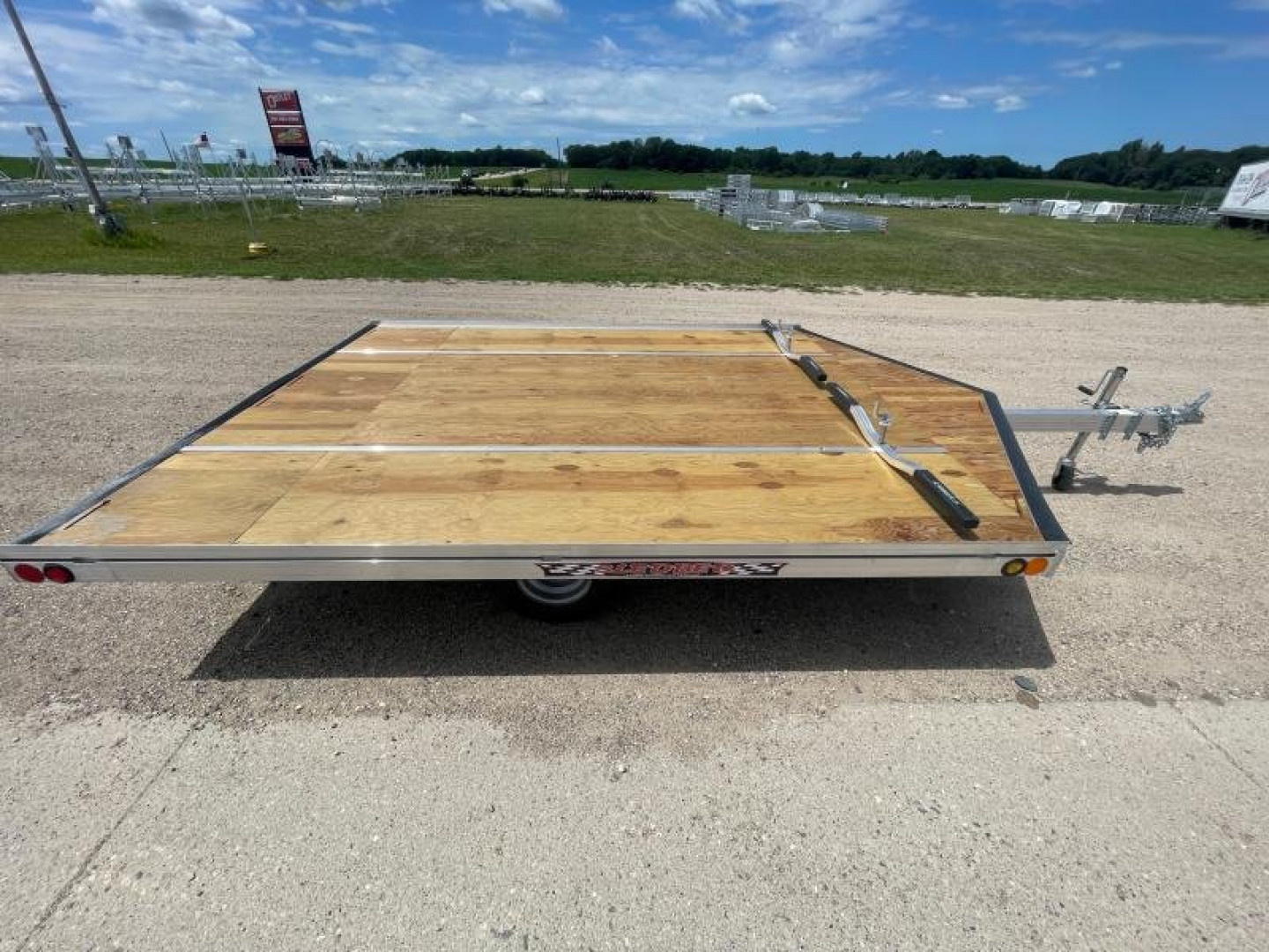 New 2026 10' V-FRONT SLEDBED 2-PLACE SNOWMOBILE TRAILER by JB LUND