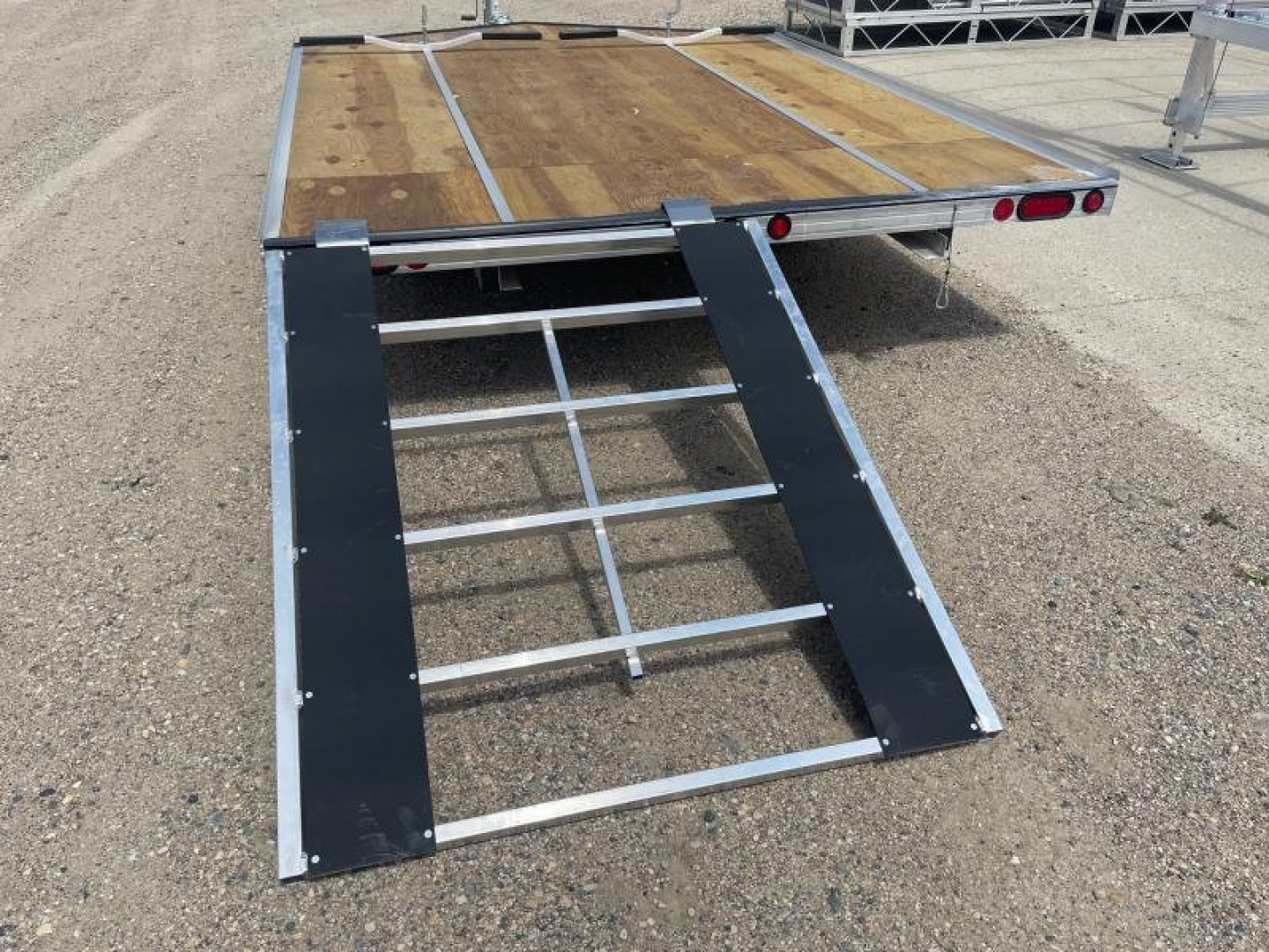 New 2026 10' V-FRONT SLEDBED 2-PLACE SNOWMOBILE TRAILER by JB LUND