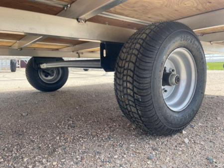 New 2026 10' V-FRONT SLEDBED 2-PLACE SNOWMOBILE TRAILER by JB LUND