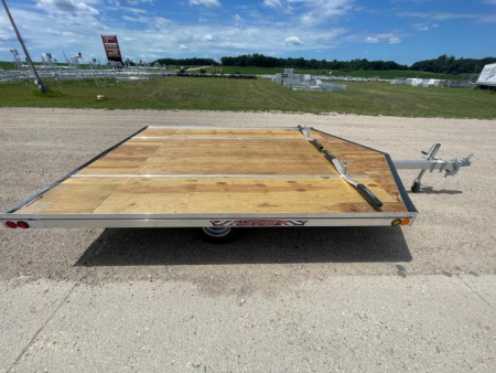 New 2026 10' V-FRONT SLEDBED 2-PLACE SNOWMOBILE TRAILER by JB LUND