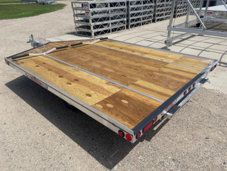 New 2026 10' V-FRONT SLEDBED 2-PLACE SNOWMOBILE TRAILER by JB LUND