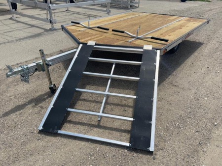 New 2026 10' V-FRONT SLEDBED 2-PLACE SNOWMOBILE TRAILER by JB LUND