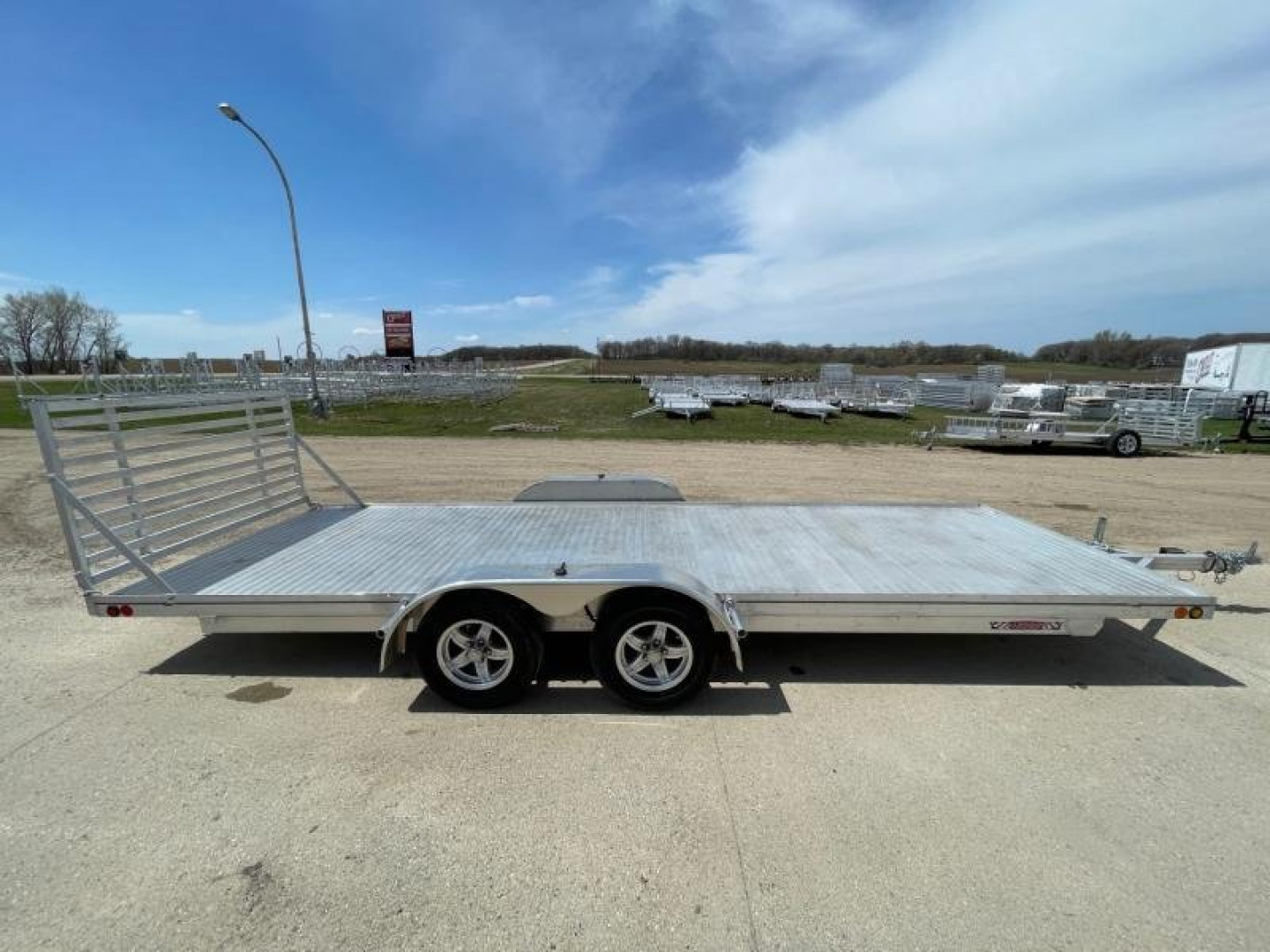 New 2025 78"x20' SLEDBED ALUMINUM TANDEM UTILITY TRAILER by JB LUND **FREE TIEDOWN KIT**