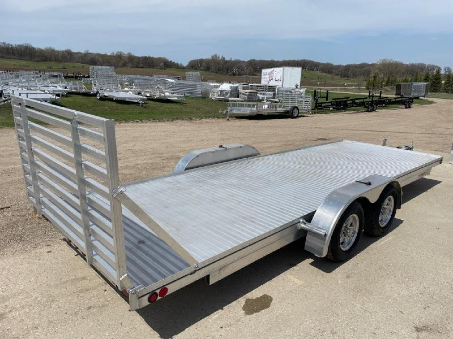 New 2025 78"x20' SLEDBED ALUMINUM TANDEM UTILITY TRAILER by JB LUND **FREE TIEDOWN KIT**
