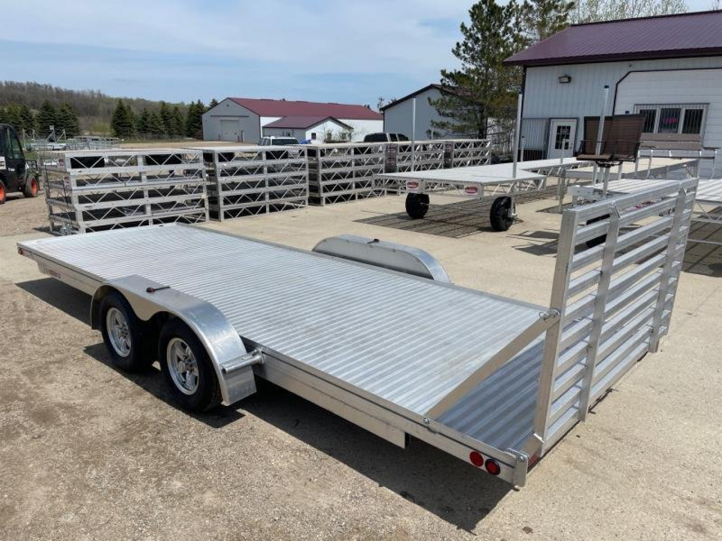 New 2025 78"x20' SLEDBED ALUMINUM TANDEM UTILITY TRAILER by JB LUND **FREE TIEDOWN KIT**