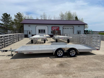 New 2025 78"x20' SLEDBED ALUMINUM TANDEM UTILITY TRAILER by JB LUND **FREE TIEDOWN KIT**