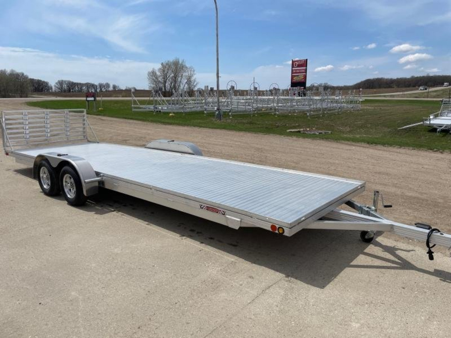 New 2026 78"x24' SLEDBED ALUMINUM TANDEM UTILITY TRAILER by JB LUND **FREE TIEDOWN KIT**