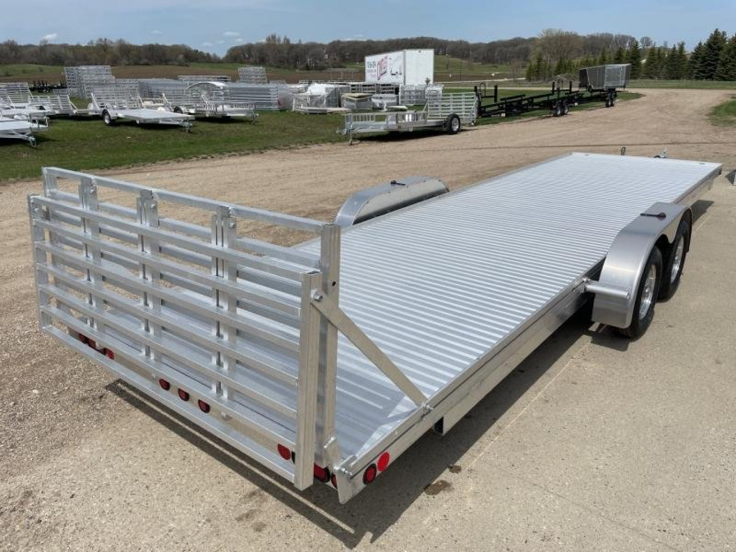 New 2026 78"x24' SLEDBED ALUMINUM TANDEM UTILITY TRAILER by JB LUND **FREE TIEDOWN KIT**