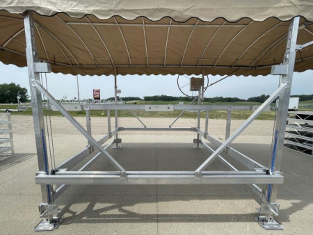 New JB LUND 4000LB X 120" VERTICAL PONTOON LIFT w/24' FABRIC CANOPY **12 MONTH PROMOTIONAL FINANCING**
